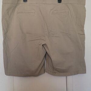Women's Khaki Stretch Chino Shorts - Classic Casual Size 24W